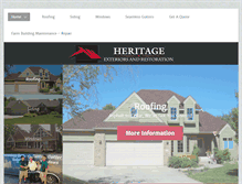 Tablet Screenshot of heritage-exteriors.com